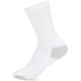 thumbnail image 5 of Big & Little Kids Lightweight Cotton Crew Socks Bulk, Homeless Donation Cheap, Wholesale Sock (144 Pairs White Little Kids/Gray Heel and Toe), 5 of 5