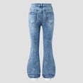 thumbnail image 6 of Hessimy Vintage Baggy Jeans for Girls - Loose Wide Leg Jeans with Five Pockets- Casual Denim Pants(Blue,7-8 Years), 6 of 6