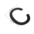thumbnail image 6 of WEUVEB Door Letter Plaque Black Acrylic Modern Visibility Enhancing for Marking Use, 6 of 8