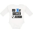 thumbnail image 3 of Inktastic My 1st Soccer Season Boys Long Sleeve Baby Bodysuit, 3 of 5