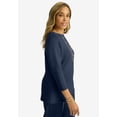 thumbnail image 2 of Jessica London Women's Plus Size Perfectease Boatneck Top, 2 of 4