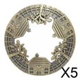 thumbnail image 1 of 5xRetro Estilo Tarro Vela Tapa Acelerar La Fusión Sombra Decoración Del Hogar Bronce, 1 of 8