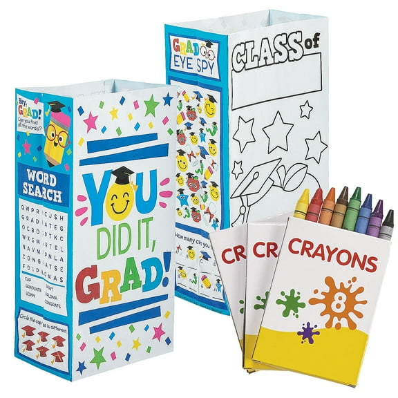 Elementary Graduation Activity Treat Bag Kit for 12