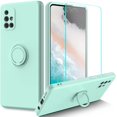 thumbnail image 1 of SAYDY Samsung A71 Case, Liquid Silicone Anti Scratch Slim Soft Galaxy A71 4G Case with Screen Protector Gel Rubber Full Body Protection Samsung Galaxy A71 Case,Mint Green, 1 of 7