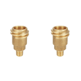 thumbnail image 1 of 2X QCC1 Nut Propane Gas Fitting Hose Adapter with 1/4Inch Male Pipe Thread Propane Connect Fittings Propane Adapter, 1 of 4