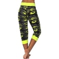 thumbnail image 5 of JGTDBPO Capri Leggings For Women Camouflage Printed Patchwork Drawstring Yoga Pants Casual Cropped Leg Pants, 5 of 7