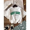 thumbnail image 1 of Young Boy Casual Simple Letter Print Short Sleeve Crewneck T-Shirt Suitable For Summer, 1 of 5