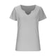 thumbnail image 2 of Eres Más Que una Camisa de Puntuación de Prueba Sexy de Manga Corta Lentejuelas Suelta Camisa de Blusa con Cuello en V, Poliéster, 2 of 5