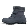 thumbnail image 6 of Women's Winter Snow Boots Fur Lined High Top Velcro Walking Shoes Waterproof, 6 of 8