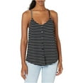 thumbnail image 4 of P.J. Salvage Womens Striped Pajama Sleep Cami Tank Top, Black, Small, 4 of 4