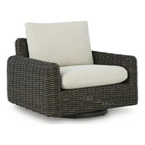 Signature Design by Ashley Kimora Brown Outdoor Swivel Lounge Chair