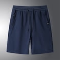 thumbnail image 2 of Ketyyh-chn99 Mens Basketball Shorts Active Flex Waistband Men's Linen Casual Classic Fit Short Summer Beach Shorts Dark Blue,4XL, 2 of 3