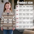 thumbnail image 7 of Uorisanigo Girls Sweatshirts Oversized Long Sleeve Shirts Tops Fall Trendy Aztec African Tribal Quarter Zip Pullover Sweatshirts for Vacation Shopping Exercise Wear, Athletic Shirts Tops, 7 of 7