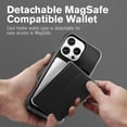 thumbnail image 3 of Vena vCommuteX for Apple iPhone 16 Pro Max Case, Wallet Case Compatible with MagSafe, Leather Flip Cover with Card Slot and Kickstand, Black, 3 of 8