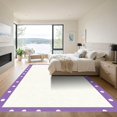 thumbnail image 3 of ODIKA 5'x7' Machine Washable Non-Slip Area Rug, Minimalist Purple High Traffic Rug, White, 1088221, 3 of 7