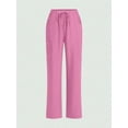 thumbnail image 4 of Cimmuovere Women's Nursing Pants, Comfortable Solid Color Simple Multi-Pocket Scrub Uniform Pants, 4 of 10