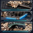 thumbnail image 4 of ROKR 3D Jigsaw Wooden Puzzle Link Pack Marble Run Spaceport & Night city Model Kit for Adults and Kids, 4 of 7