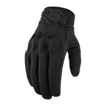 Icon Anthem 2 CE Mens Textile Motorcycle Gloves Stealth Black MD