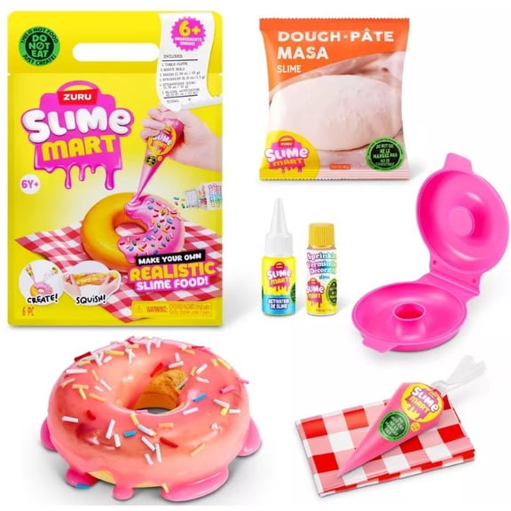 Slime Mart Small Bag Donut Slime Kit [6  Ingredients Inside! Make Your Own Realistic Slime Food!]