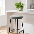 thumbnail image 2 of Virelaxpo Round Bar Stool Cover Elastic Textured Fabric Slipcover for Swivel Rolling Stools Seat Cushion Protector Stretch Fit for Beauty Salon Home Bar Office, 2 of 6