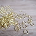 thumbnail image 2 of OULII 200pcs Split Keyring Golden Stainless Steel for Crafts, 2 of 3