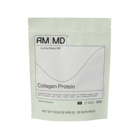 Amy Myers MD Collagen Protein Powder - Type 1 & 3 Collagen - Bovine Collagen to Support Healthy Hair, Skin & Nails - Gluten-Free, Dairy-Free & Non-Soy - 16.08 oz (38 Servings)
