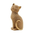 thumbnail image 4 of yotijay Cat Statue Animal Sculpture Art Crafts Collection Resin Modern Tabletop Ornament Gold, 4 of 9