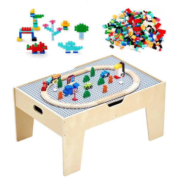 VEVOR Mesa de juego multiusos con 290 bloques de construcción y 30 accesorios