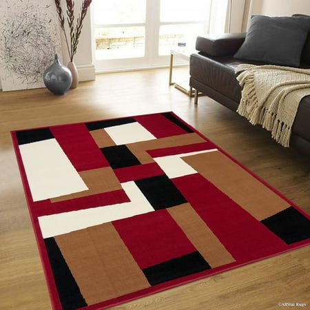 Allstar Red Area Rug Contemporary Abstract Traditional Formal Allstar Red Area Rug Contemporary Abstract Traditional Formal Shapes Spirals