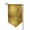 Sharp Corner, variant on Garden Flag Gold Pattern Double Sided Small Yard Holiday Garden Flag for Outside Decor 12.5x18 Inch Fillet