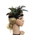 thumbnail image 2 of Clearance! Fdelink Flapper Beaded Headband Headpiece Accessories 20s Wedding Headband, Party Headband (Black), 2 of 5
