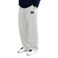 thumbnail image 4 of KHONTS Men's Corduroy Casual Pants Fashion Loose Fit Wide Leg Pants Straight Sweatpants with Elastic Waist Drawstring White XL, 4 of 5