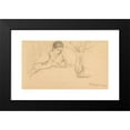 thumbnail image 2 of Max Liebermann 14x10 Black Modern Framed Museum Art Print Titled - Lesende (1890), 2 of 5