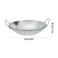thumbnail image 2 of Toyvian 9-Inch Round Bottom Stainless Steel Cooking Pot 1 Piece Kitchen Saucepan, 2 of 6