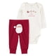 thumbnail image 1 of Conjunto Carter's Child of Mine Unisex 2 Piezas con Estampado Navideño Talla 3-6 Meses Beige, 1 of 4