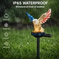 thumbnail image 4 of Personalized Eagle Solar Garden Light, 250th Anniversary LED Stake With American Flag Wings, Resin Patriotic Outdoor Decor For Yard, Perfect Memorial Day 4th Of July Gift, 4 of 9