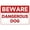 Warning Sign 1, variant on Beware Of Dogs Outdoor Metal Sign - 12×8 Inches, Business Workplace Office Home Delivery Road Garden Safety Decor