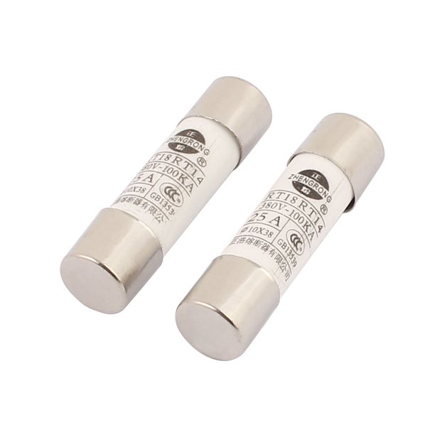2Pcs 380V 25A Low Breaking Capacity 10x39mm Cartridge Ceramic Fuses