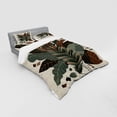thumbnail image 2 of Ambesonne Monstera Bedding Set 4 Pcs, Boho Abstract Tropical Art, Calking, Evergreen Sage Green Fawn, 2 of 2