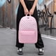 thumbnail image 3 of Mochila infantil Octsky rosa y blanca de 44 x 30 x 15 cm con lonchera, 3 of 4