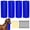 Blue, variant on Hemousy Strong Bristles Flexible Livestock Scratching Brush with Screws Nuts for Horse Cow Goat