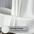 thumbnail image 2 of Zrodlmo Gradient Bubbles Textured Shower Curtain with Hooks, Water-Repellent Washable Fabric Bathroom Curtain, 72" x 72", White, 2 of 8