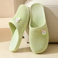 thumbnail image 2 of Bath Slippers with Holes Women Lightweight Slide Sandals Indoor Outdoor Bath Slippers Non Slip House Shoes Pool Beach, 38, 2 of 2