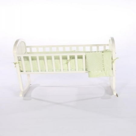 Baby Doll Bedding Heavenly Soft Cradle Set, Sage