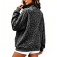 thumbnail image 4 of Zorvxlyn Mock Neck Leopard Pullover Sweatshirts for Women Turtleneck Long Sleeve Pullover Tops with Pocket Fall Winter Drop Shoulder Y2k Vintage Trendy Pullover Sweaters for Women, 4 of 5