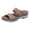 Gray, variant on Women Slide Sandals Knit Strap Embroidery Slip On Shoes Comfortable For Beach Travel Casual Daily Outdoor Activities