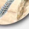 thumbnail image 2 of Designart 'Feathers Cottage Family ' Farmhouse Metal Circle Wall Art, 2 of 3