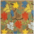 thumbnail image 5 of SAFAVIEH Soho Jasper Floral Wool Area Rug, Brown/Multi, 8' x 8' Square, 5 of 9