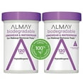 thumbnail image 2 of Biodegradable Longwear & Waterproof Eye Makeup Remover Pads, Hypoallergenic, Cruelty Free, Fragrance Free Cleansing Wipes, 2 Pack, 2 of 3