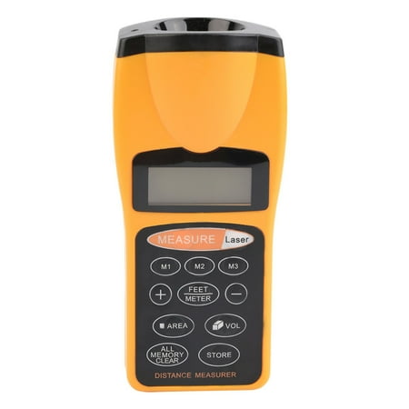 Jupiter Laser - LCD Ultrasonic Measure Distance Meter Pointer Laser Point Range Finders 18m Tool Rangefinders Area Volum Laser Designator Night Light Backlight for Construction Building